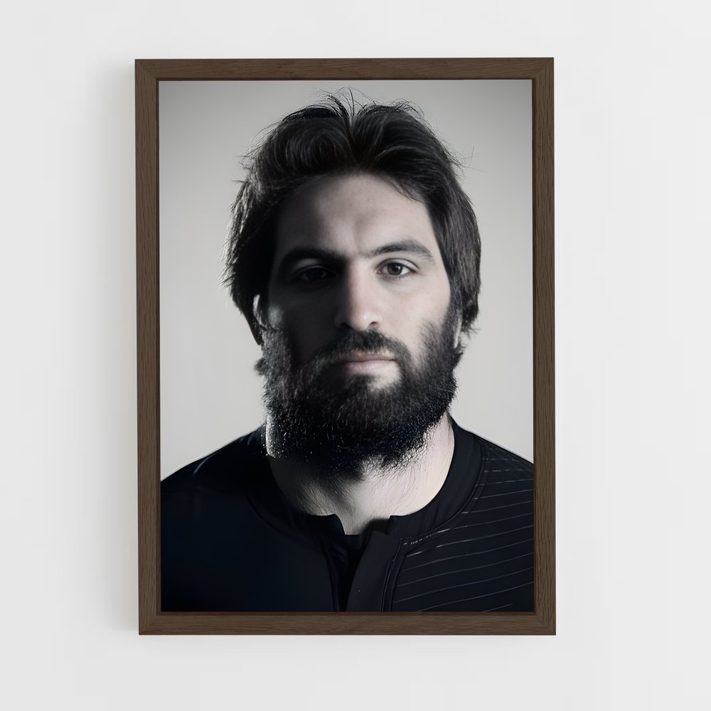 Poster Sam de whitelock – affiche Rugby (vue 5)
